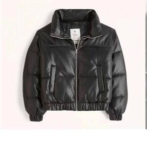 Abercrombie and Fitch leather ultra mini puffer
